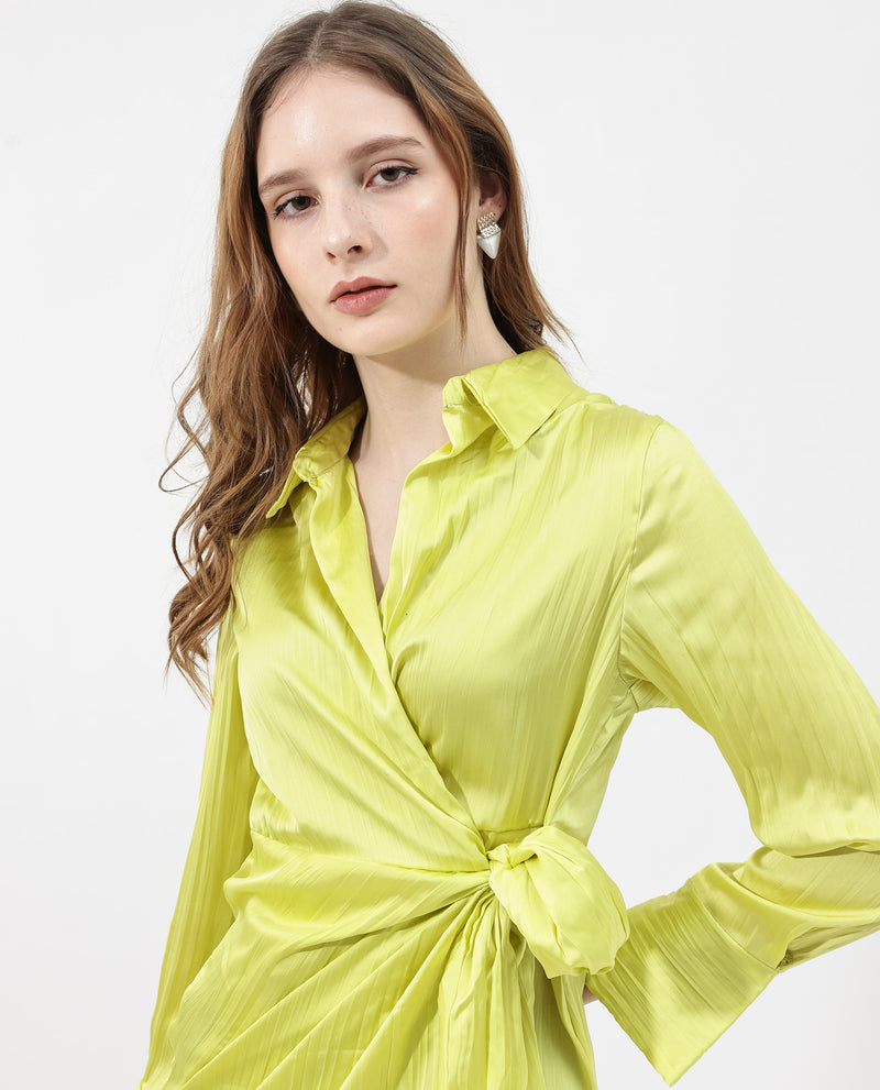 Rareism Womens Ladimir Flouroscent Green Dress Sleeveless Solid