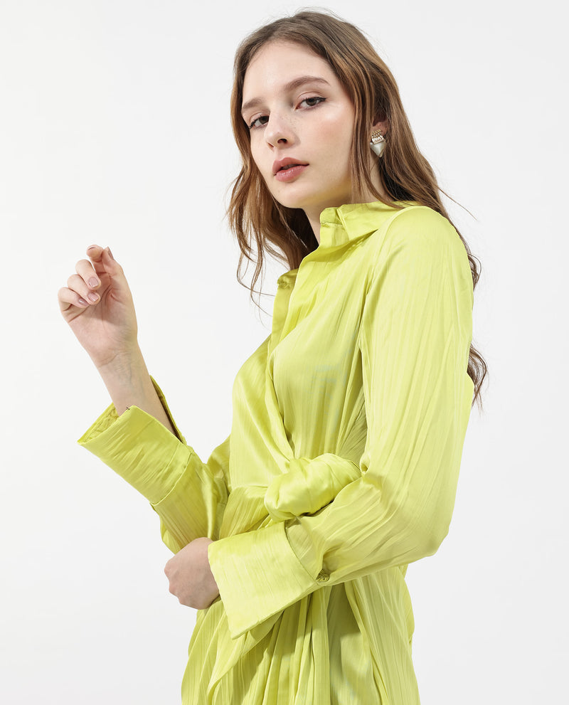 Rareism Womens Ladimir Flouroscent Green Dress Sleeveless Solid
