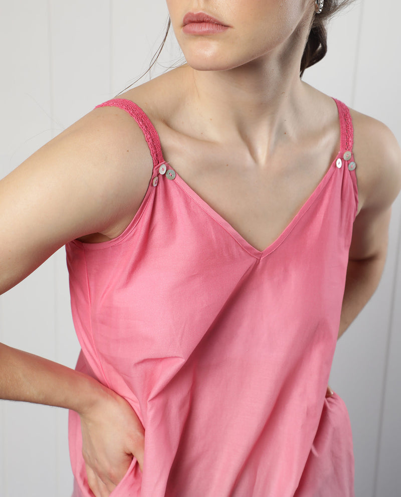 Rareism Women'S Kathy Multi Viscose Fabric Sleeveless Shoulder Straps Regular Fit Ombre Midi Dress