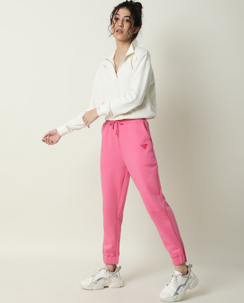 NEO-1- HEAVY WEIGHT WOMEN'S PLAIN TRACK PANT - PINK