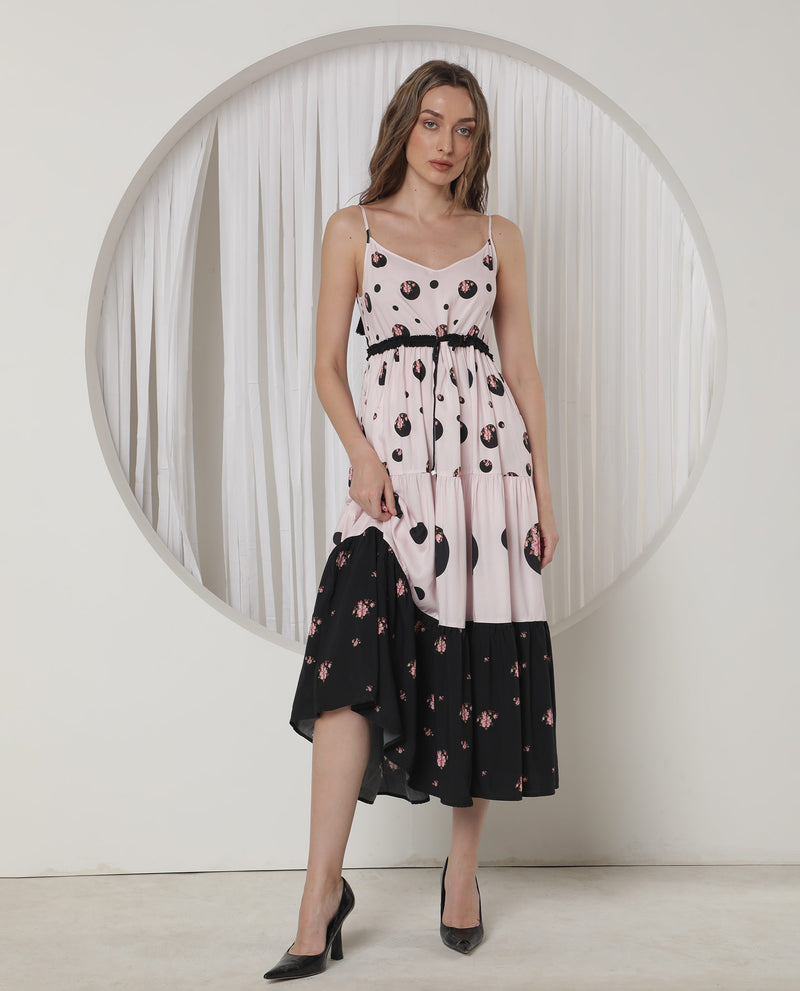 SUMMER BREEZE LOOSE FIT MAXI DRESS WITH POLKA PERFECTION