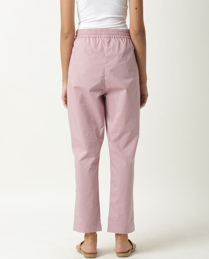 JUVEN-WOMENS SOLID TROUSER-LILAC