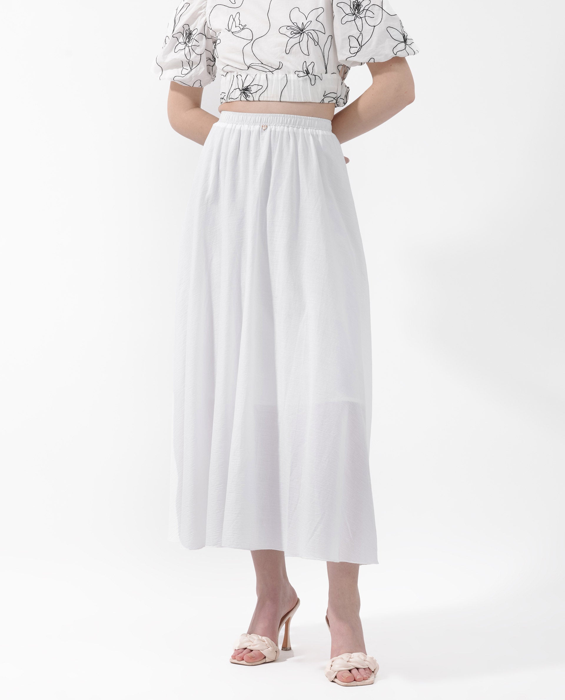 Plain White Skirt