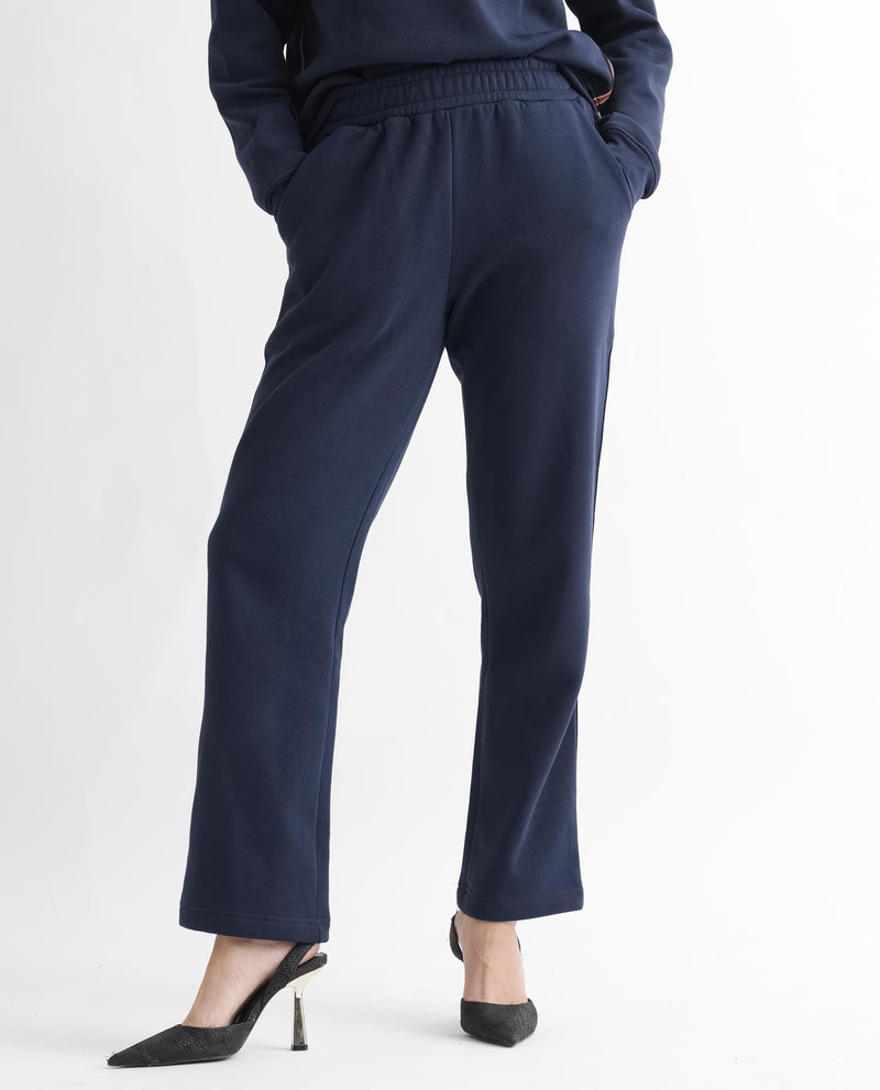 RAREISM WOMENS FRONK NAVY TRACK PANT SOLID
