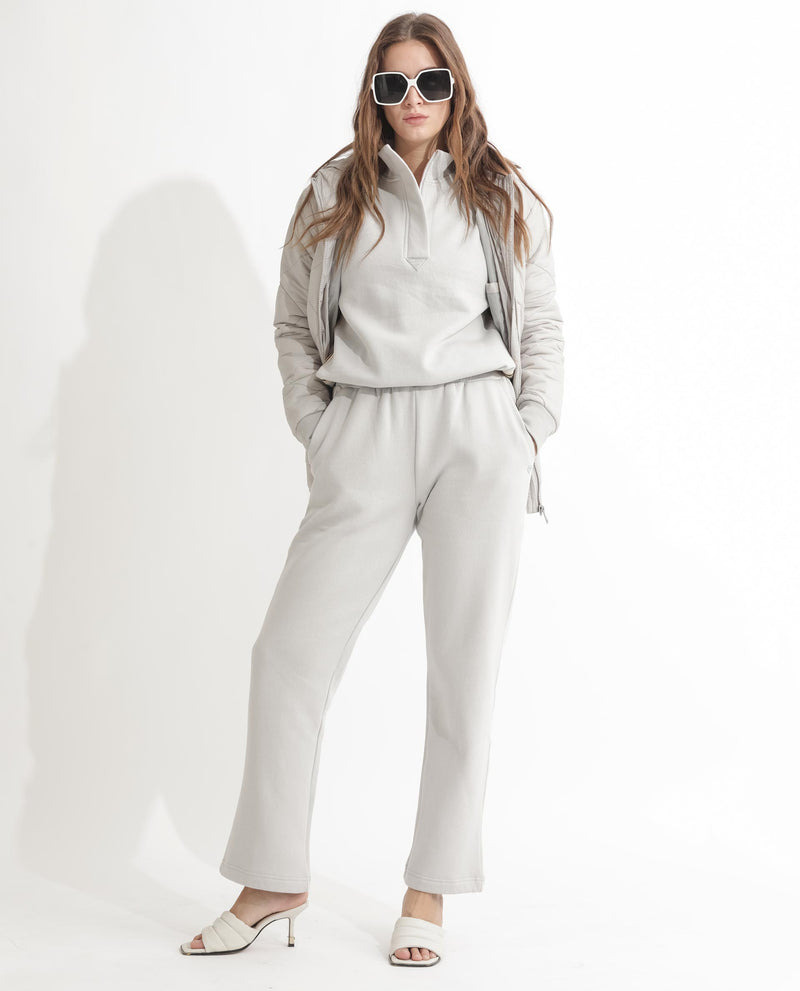 RAREISM WOMENS FRONK LIGHT GREY TRACK PANT SOLID