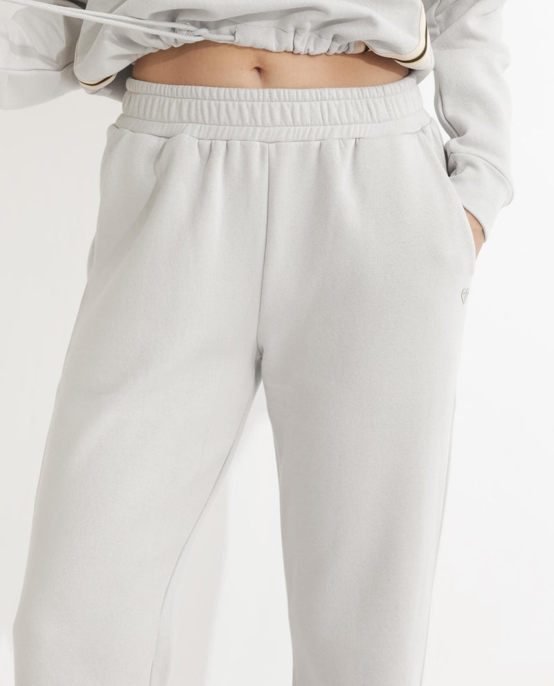 RAREISM WOMENS FRONK LIGHT GREY TRACK PANT SOLID