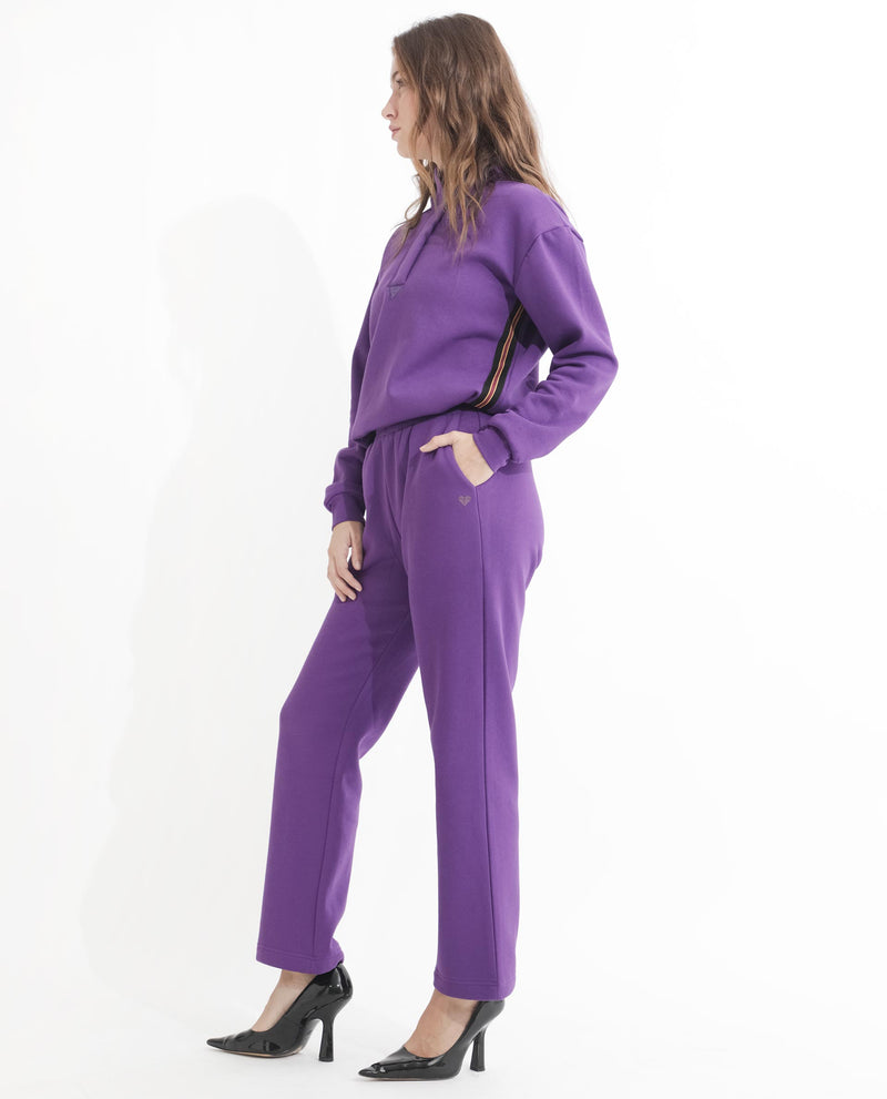 RAREISM WOMENS FRONK PURPLE TRACK PANT SOLID