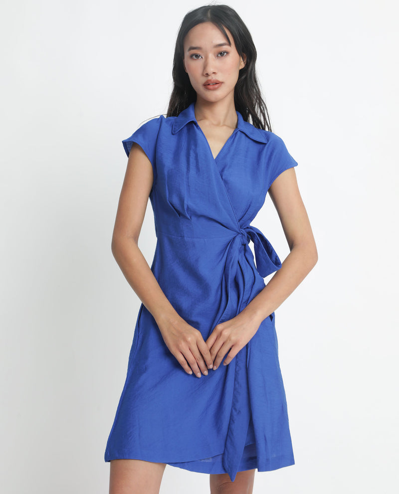 RAREISM WOMEN'S GESTO BLUE DRESS SOLID