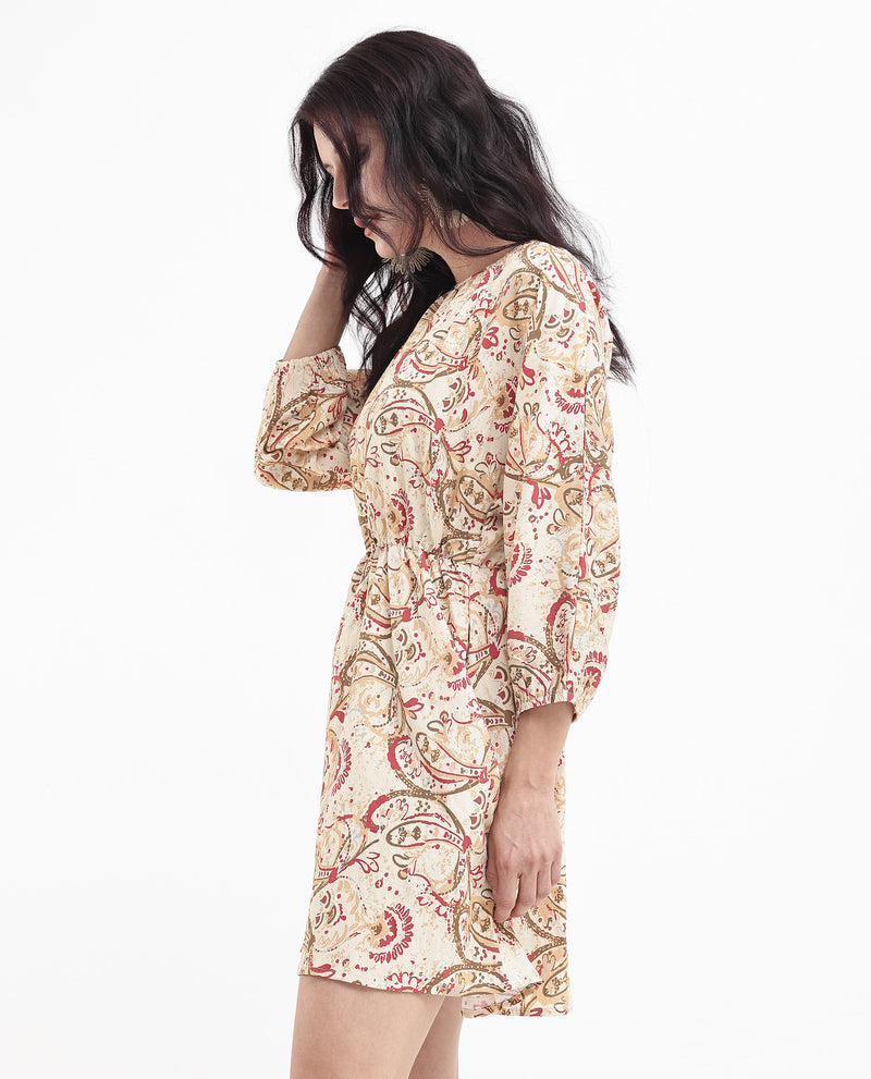 Rareism Womens Mellona Multi Paisley Print Dress