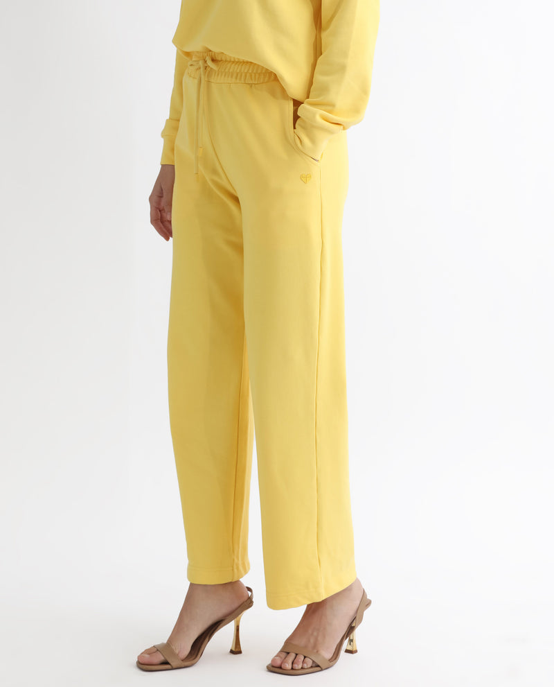 RAREISM WOMENS PAZOO T YELLOW TRACK PANT SOLID