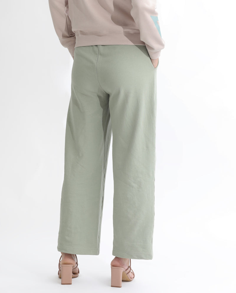 RAREISM WOMENS PAZOO T DUSKY GREEN TRACK PANT SOLID