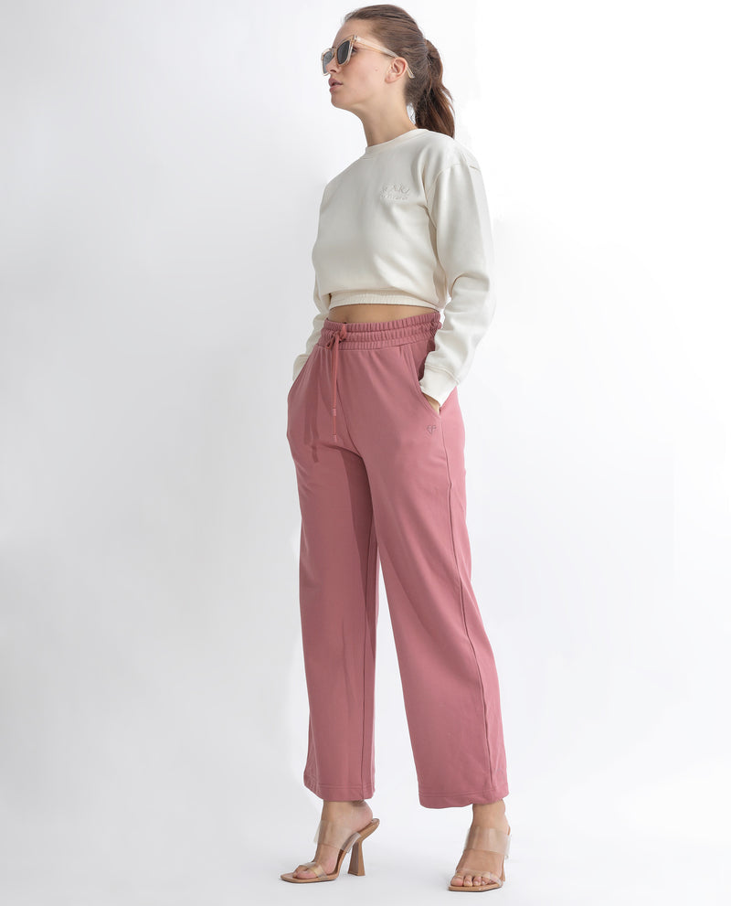 RAREISM WOMENS PAZOO T DUSKY PINK TRACK PANT SOLID