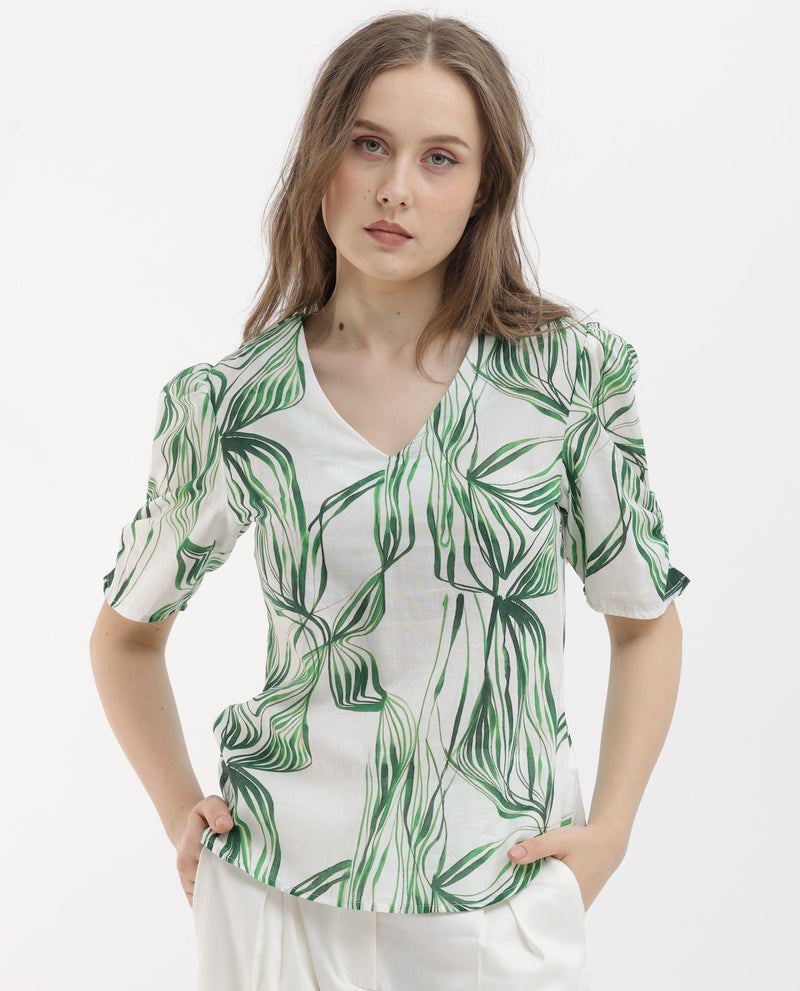 ABSTRACT CO-ORDINATE BRUNCH TOP