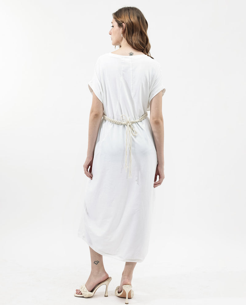 Rareism Womens Siriyo Off White Dress Sleeveless Crew Neck Solid