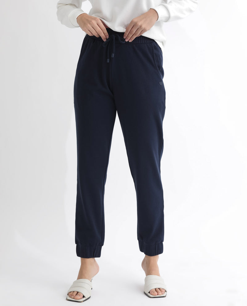 RAREISM WOMENS TERAC T NAVY TRACK PANT SOLID