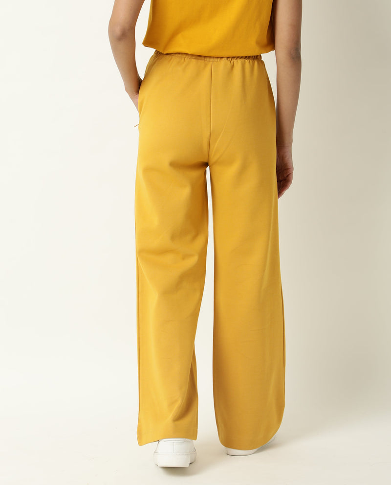 TRACK PANT FLARED FRENCH MUSTARD WOMEN