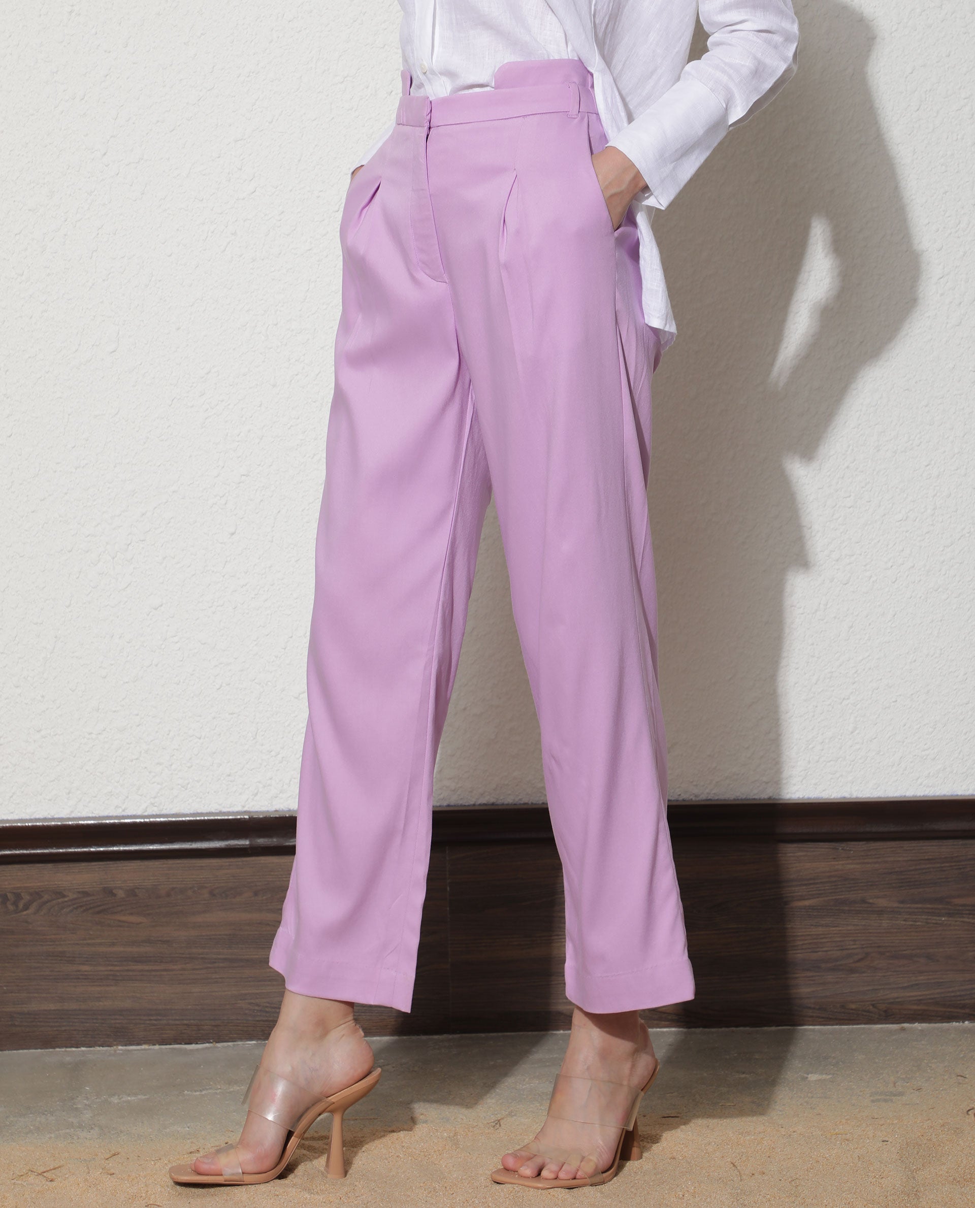 Womens Purple Trousers | NA-KD